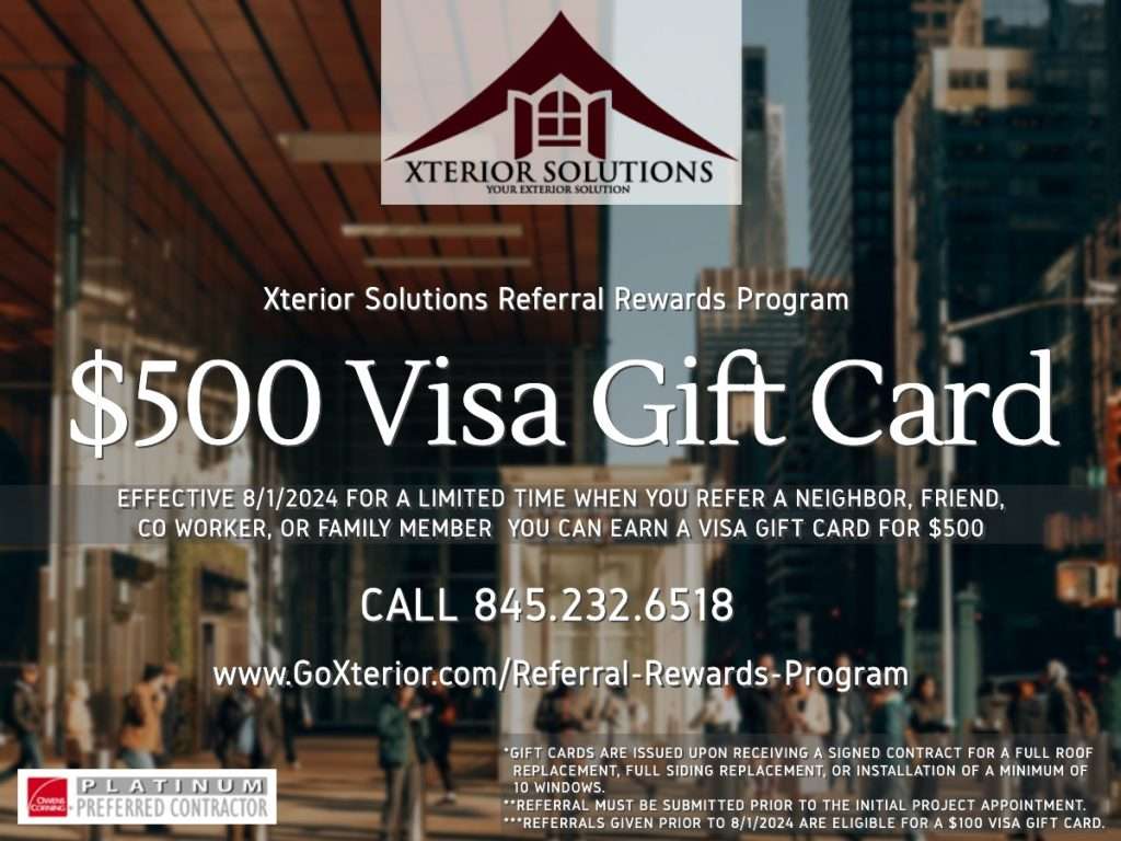 Xterior Solutions $500 Visa Gift Card Referral Rewards Program