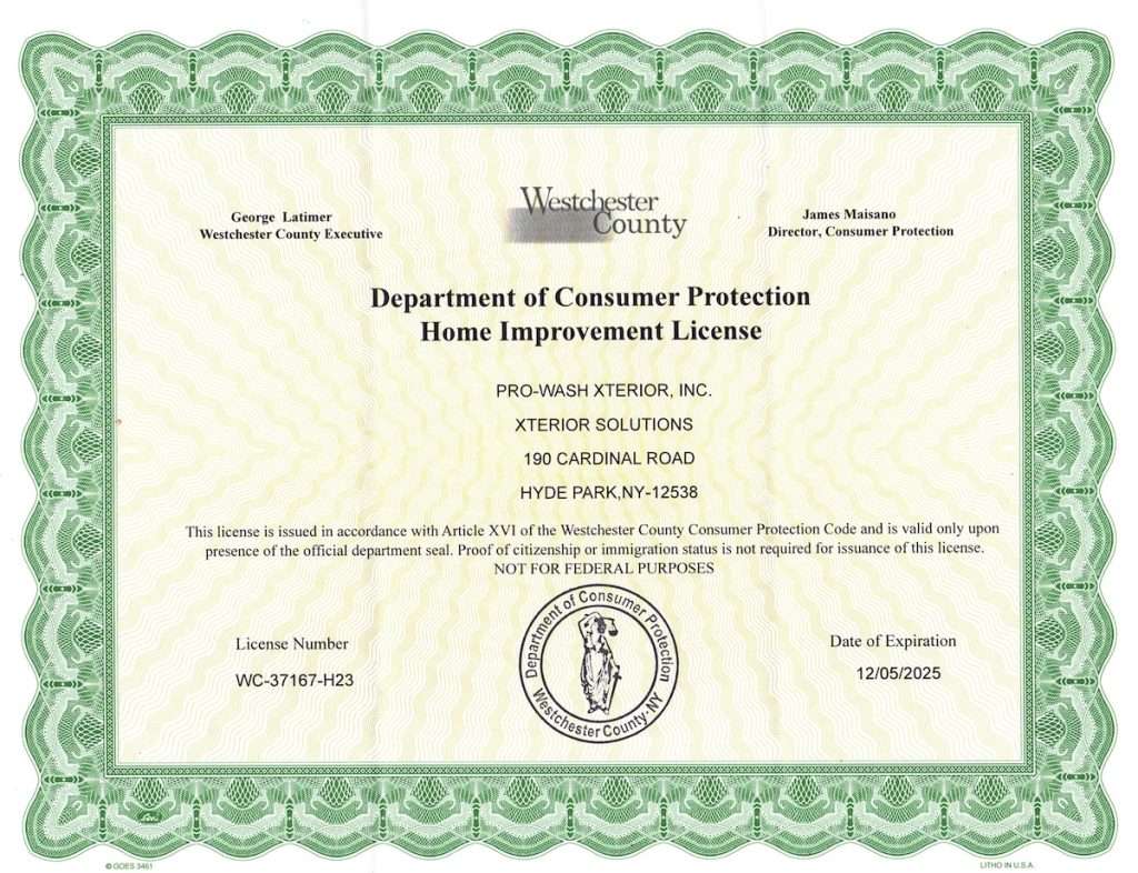 Westchester license exp 2025